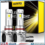 AUXITO 9012 HIR2 LED Headlight Bulbs Kit for High Low Beam (6500K)