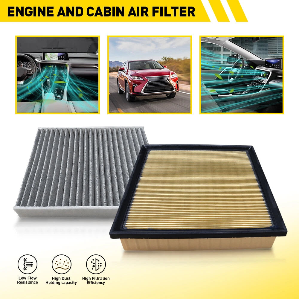 Combo Engine & Cabin Air Filter for Lexus RX350 RX350L (2016–2022)