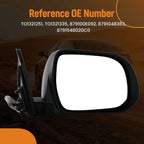 Passenger Side Mirror for Toyota Highlander (2010–2013) 8791048363 Manual Fold