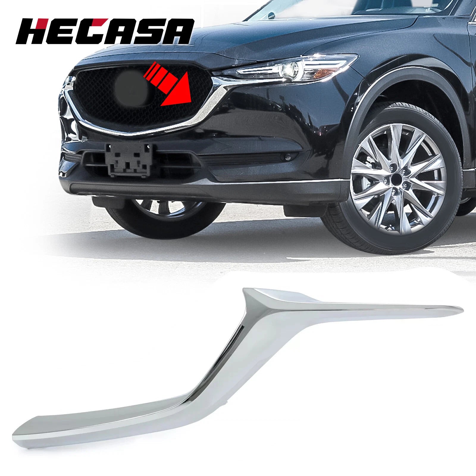 Front Bumper Lower Grille Molding LH for Mazda CX-5 (2017–2021) KB8A-50-7K1B