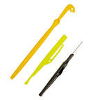 Set of 2 Plastic Dual Purpose Fishing Tool Hook Remover and Bait Needle