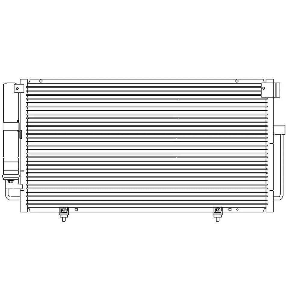 Replacement A/C Condenser w/Receiver Drier For 2002-2003 Subaru Impreza