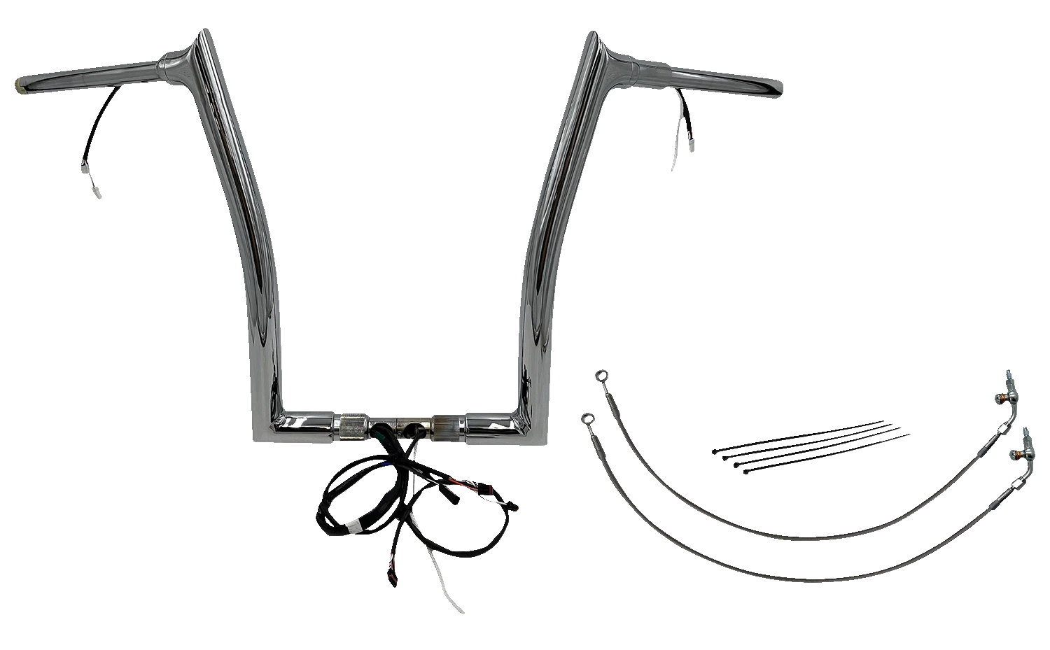 1-1/2" Pointed Top Handlebar Kit for Harley Davidson (16")