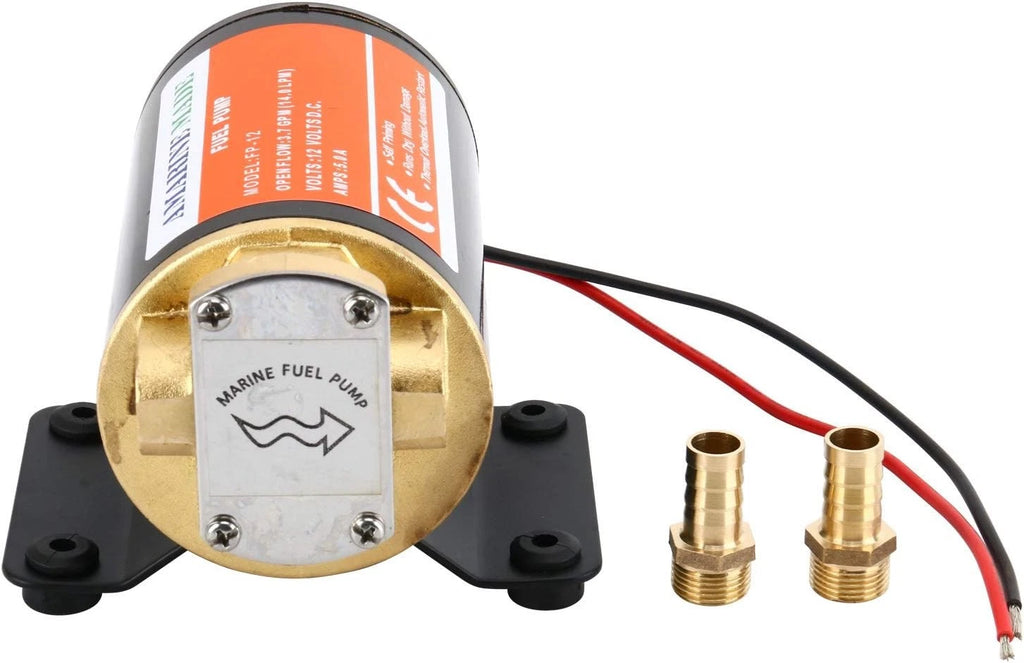 Self Priming Impeller Gear Pump for 12V Vehicles (3.7 GPM/14.0 LPM)