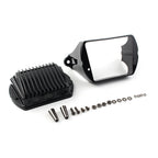 Black Front Voltage Regulator Cover Accent for Harley Bagger (1997–2011)