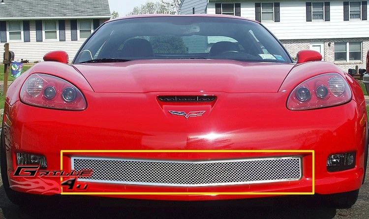 Stainless Chrome Mesh Grille Insert for Chevy Corvette Z06 (2006–2010)