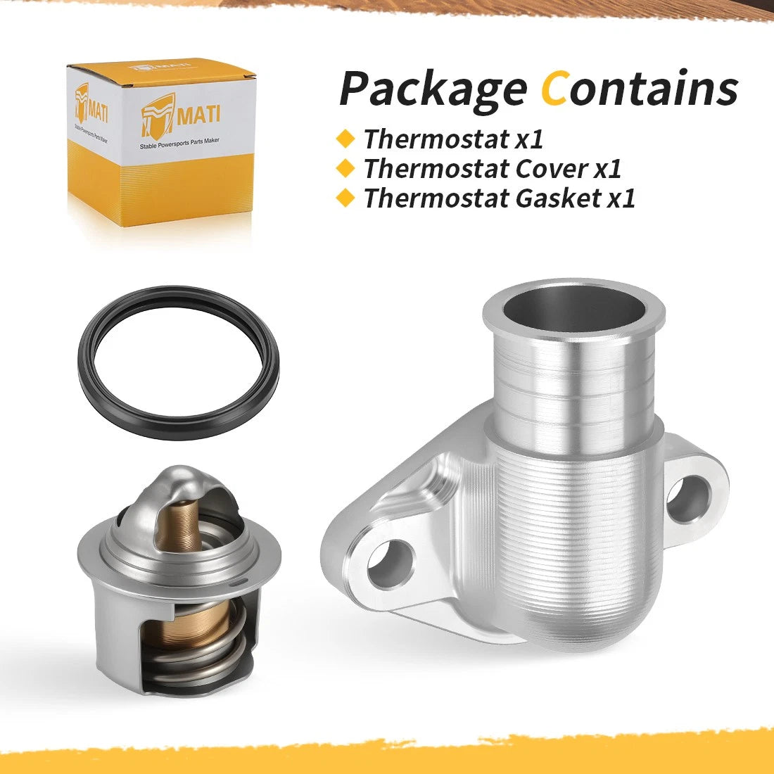 Thermostat & Housing Cover Gasket for Arctic Cat 500 (1998–2009) 3413-012 3413-004