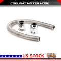 36" Chrome Stainless Steel Radiator Hose Kit for