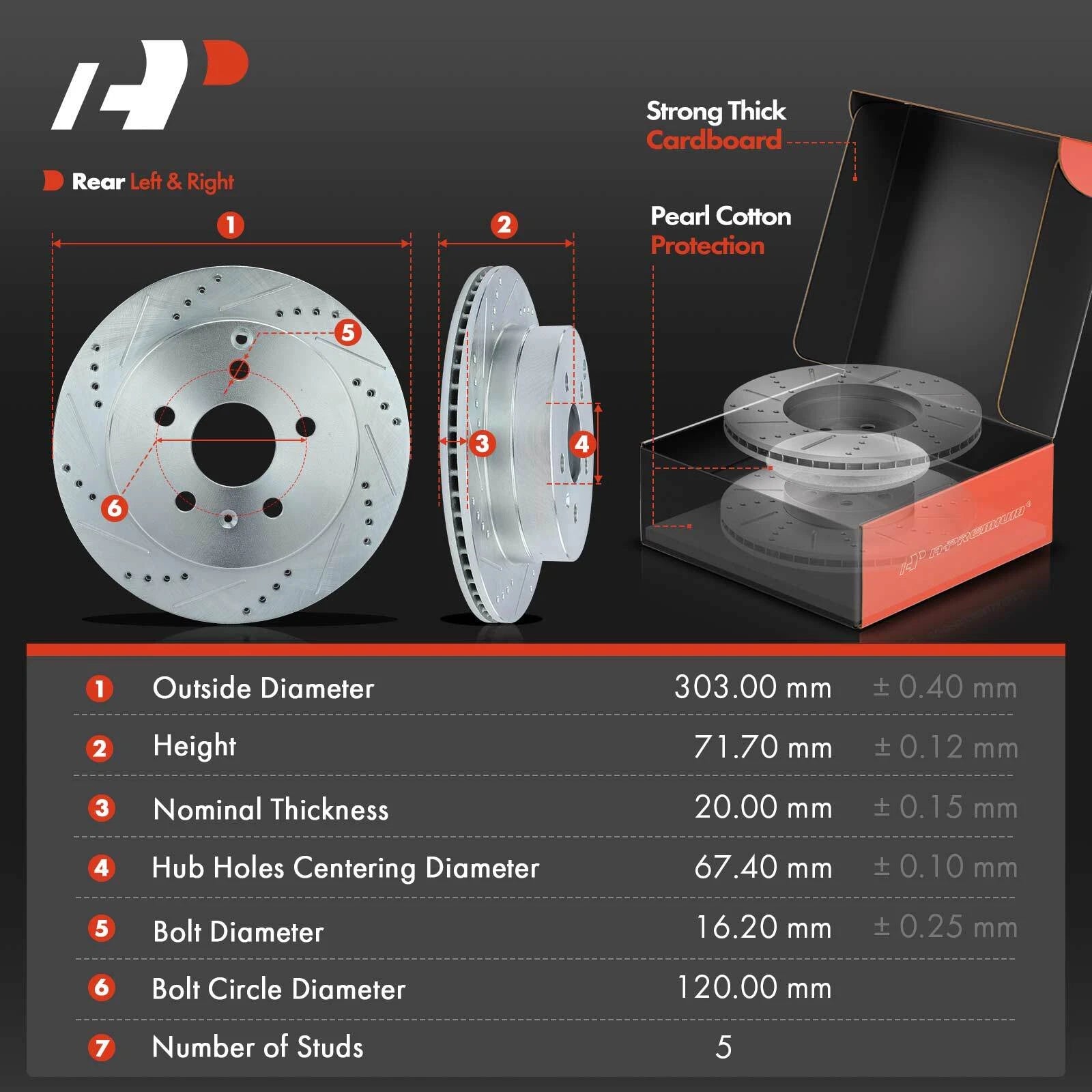Drilled Brake Rotors & Ceramic Pads for Chevy Silverado