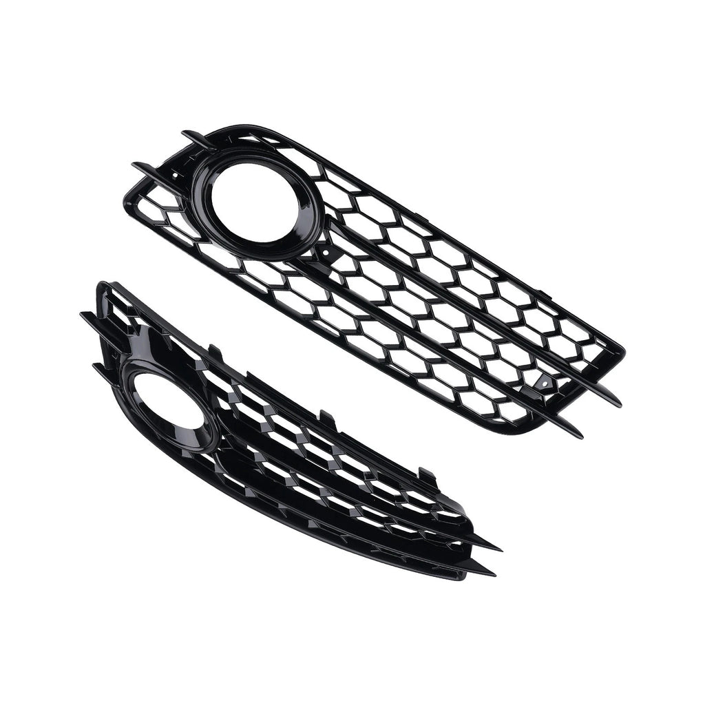 Pair Fog Grille Cover for Audi A4 (2008–2012) 8K0807681C01C