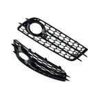 Pair Fog Grille Cover for Audi A4 (2008–2012) 8K0807681C01C