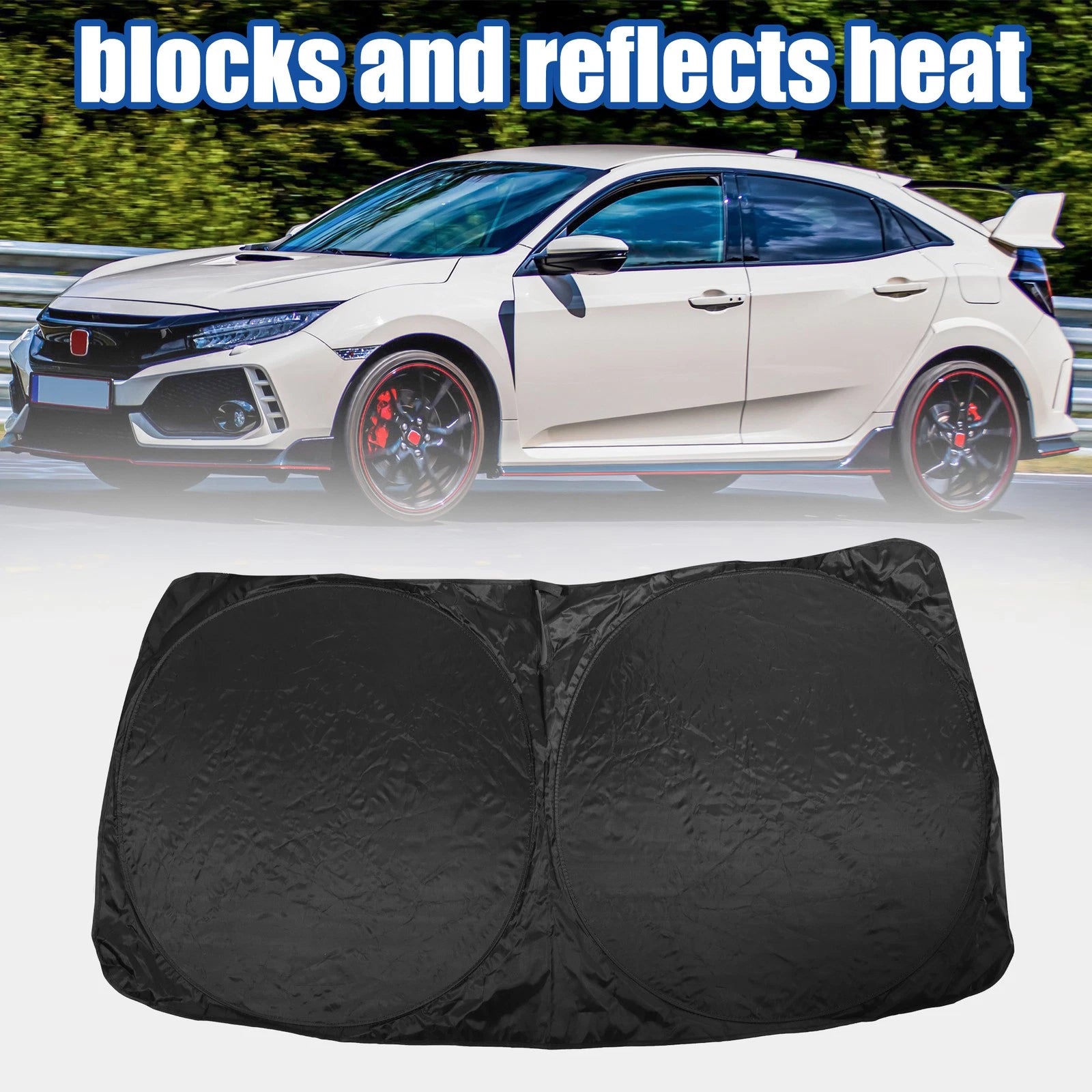 Foldable Windshield Sun Shade for Mercedes-Benz GLE (2016–2019) 734301081597
