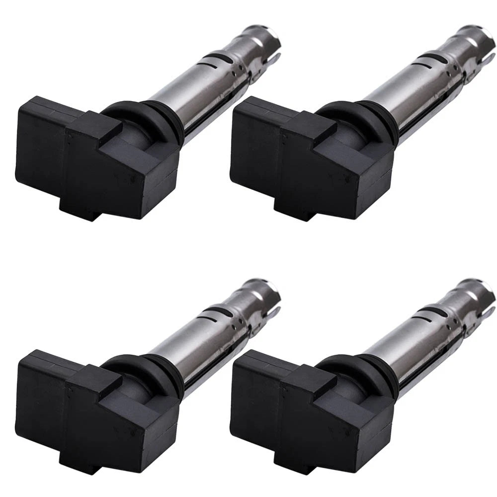 Set of 4 Ignition Coils for Skoda Yeti 1.4T, Audi A1 A2 A3, VW (2006–2017)