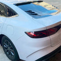 Carbon Fiber Look Rear Windshield Sticker Trim for Car (No Year Specified)