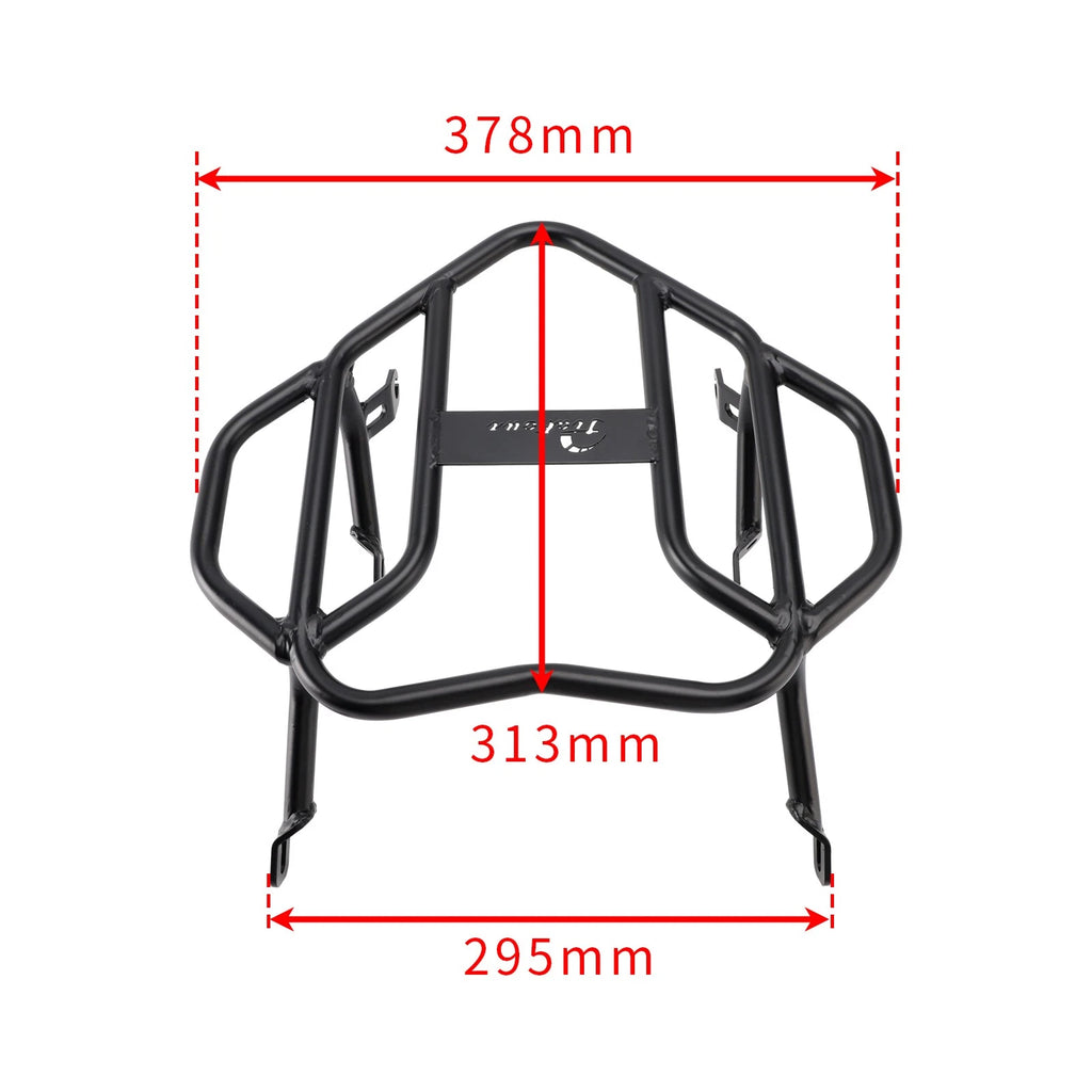 Rear Rack Carrier Tube Type Black for Suzuki DR650 (1996–2025)