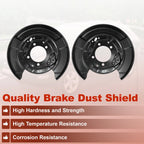 Rear Left Right Brake Dust Shield for Toyota Highlander, Lexus RX400h (2001–2007)