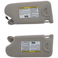 Set of 2 Sun Visors for Nissan Altima (2013–2018) Light Beige