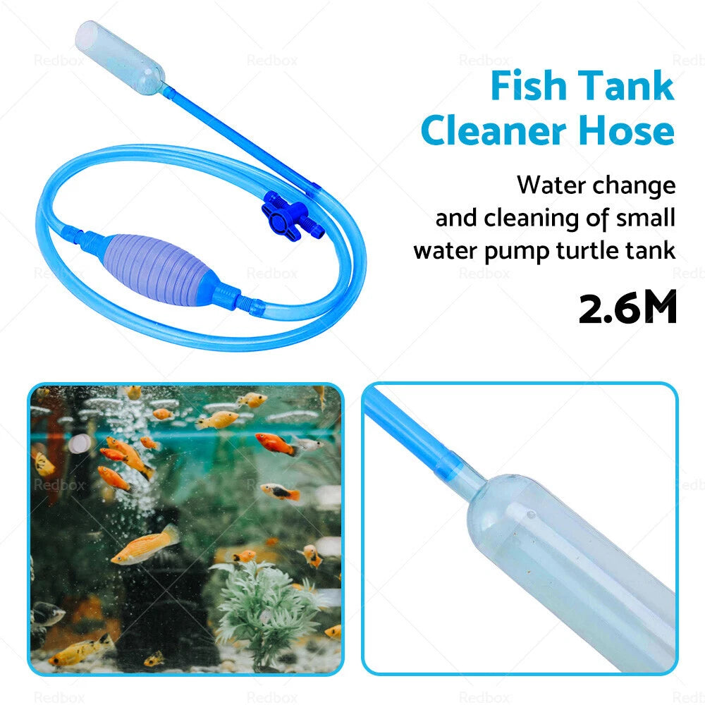 Aquarium Gravel Cleaner Syphon Vacuum Water Changer Siphon Hose