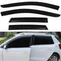 Set of 4 Black Window Visor Rain Guards for Lincoln MKX (2007–2014)