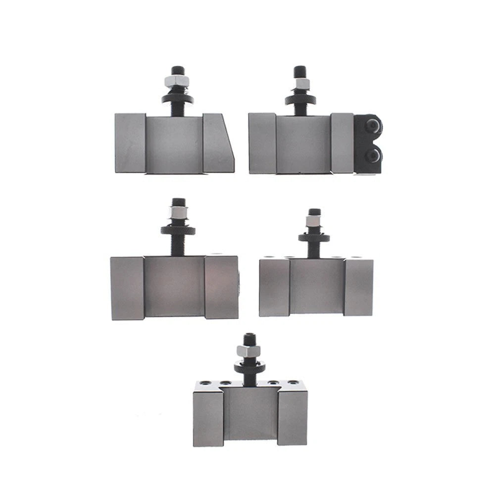 Set of 6 Piston Quick Change Tool Post Holders for Lathe 6-12"