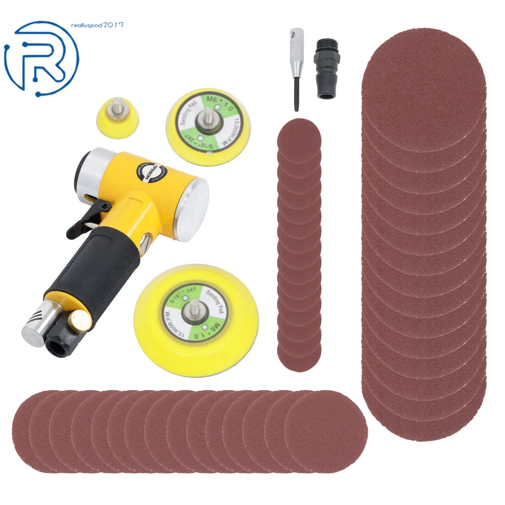 Mini Air Sander for Auto Body Work (1/2/3")