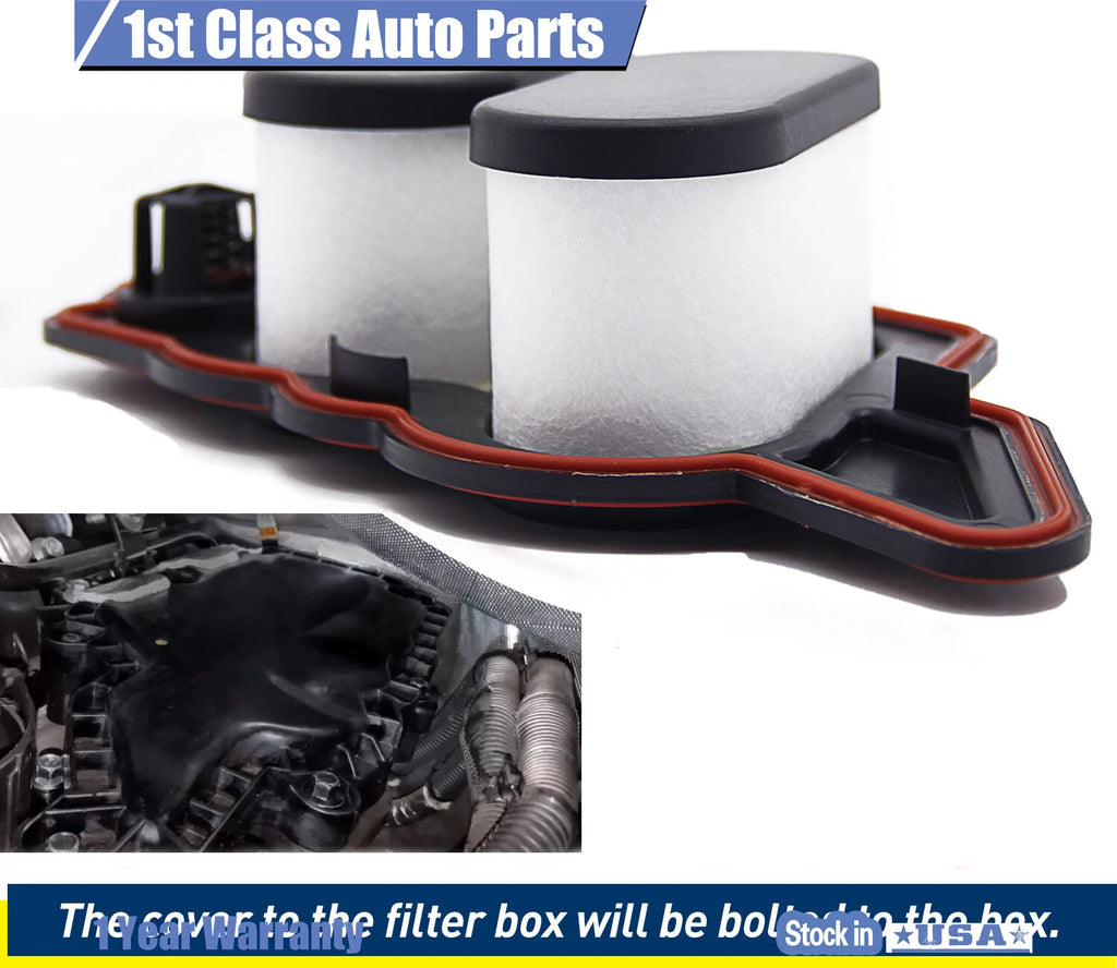 2X Engine Crankcase Breather for Ford F-350 F-450 F-550 Super Duty (2017–2018)
