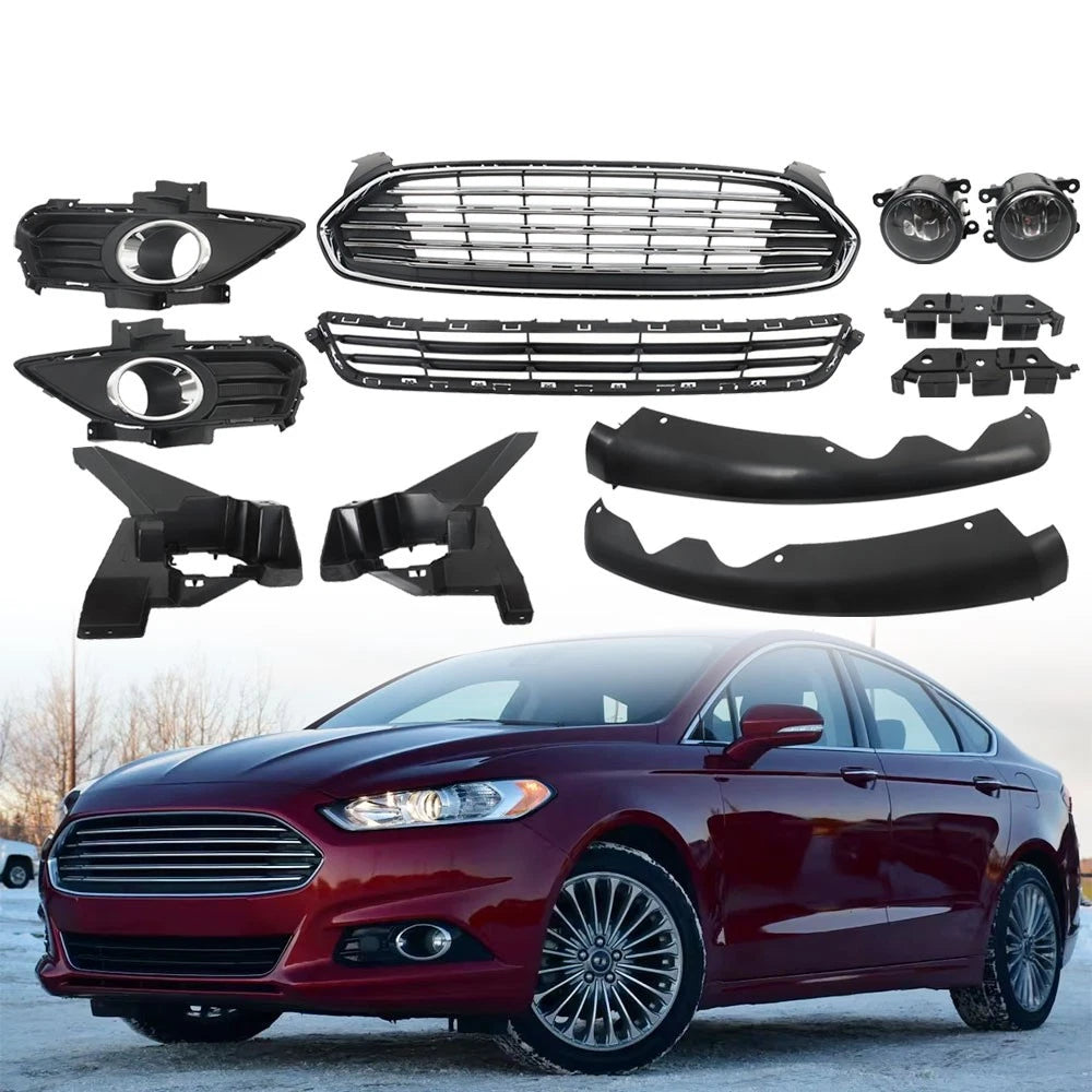 Grille Assembly with Fog Lights for Ford Fusion (2013-2016)
