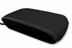 Leather Console Lid Armrest Cover for Toyota 4Runner (2010–2019) White Stitch
