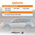 Door Window Moulding Trim Weatherstrip for Toyota 4Runner (2010–2024)