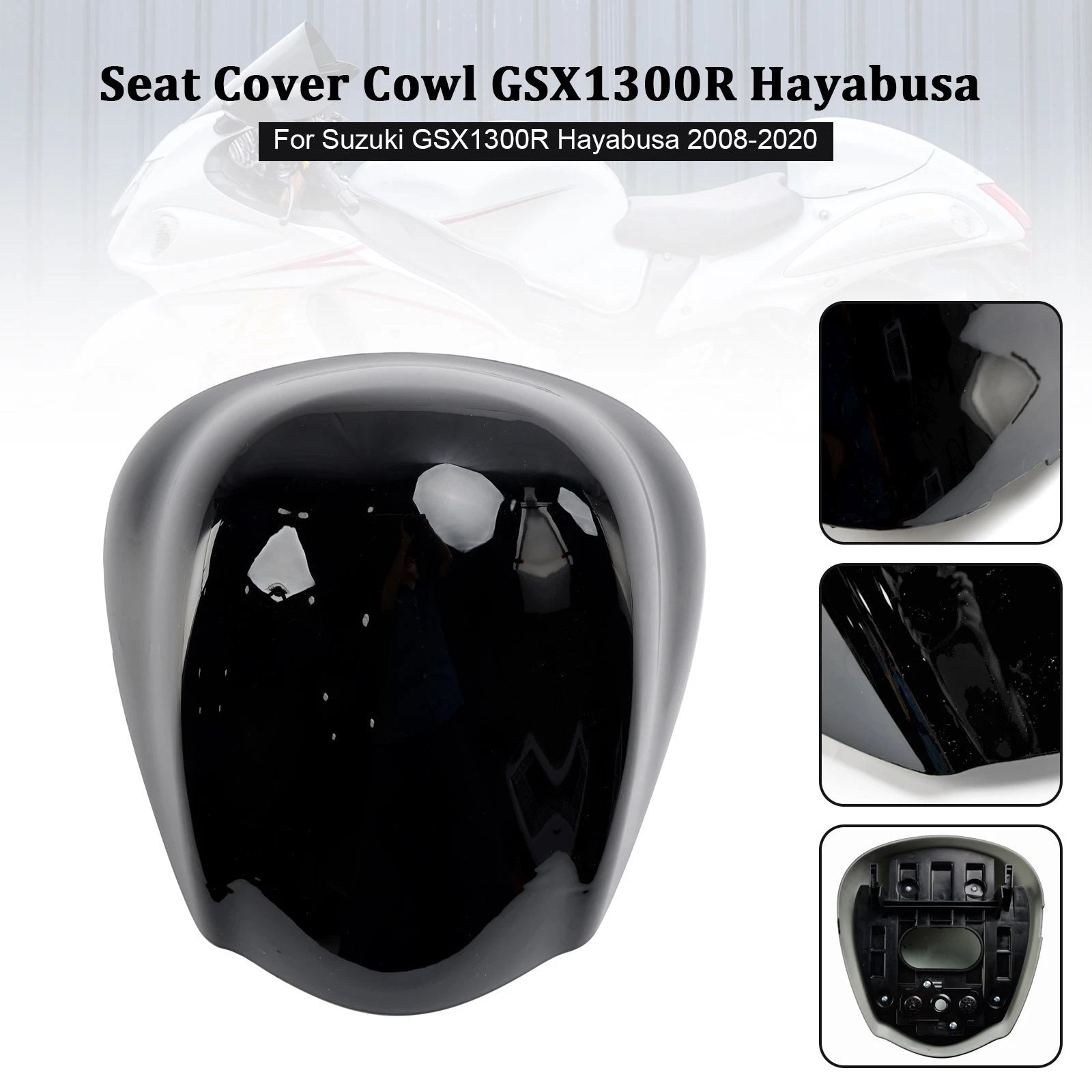 Rear Seat Fairing Cover for Suzuki GSX1300R GSX-R1300 Hayabusa (2008–2020) Black