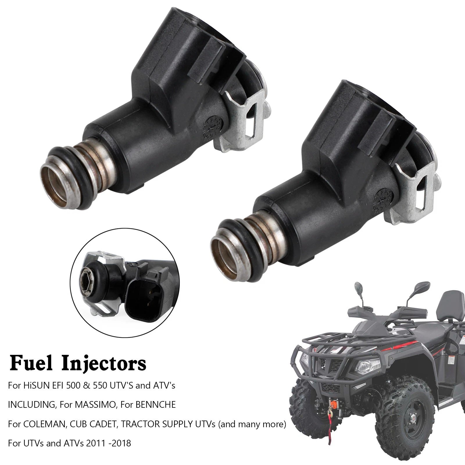 2X Fuel Injector 28160355 16400-004C-0000 for HiSun EFI UTV550 MSU500 HS500