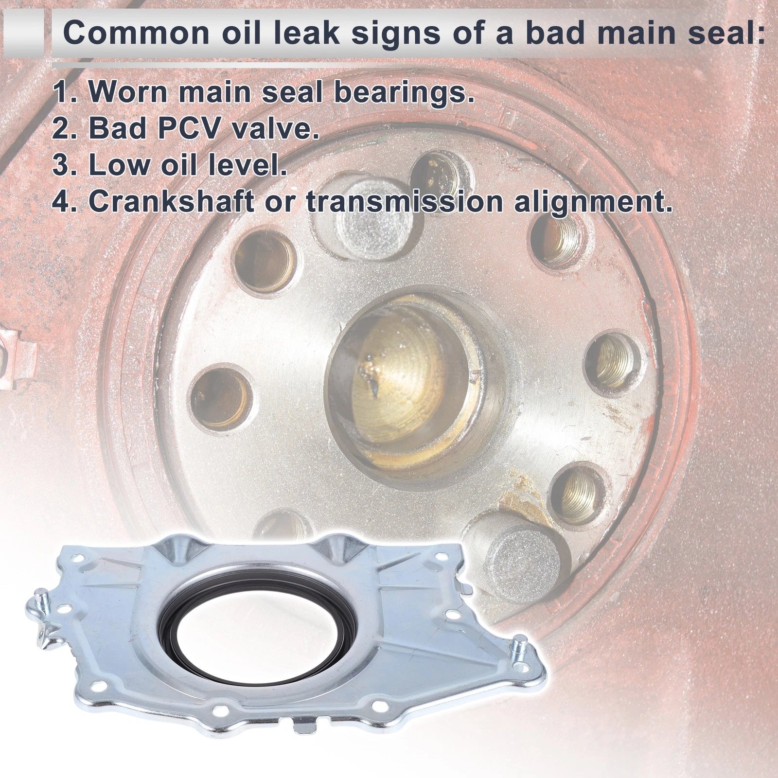 Rear Crankshaft Oil Seal for Ford F-150 (2014–2025) No.CG1Z6335A NBR Rubber
