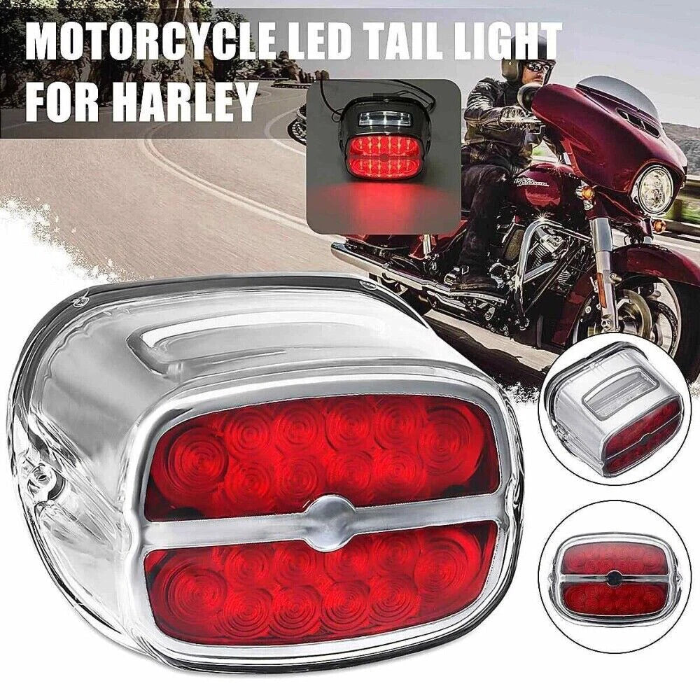Rear Red LED Tail Light for Harley Road King Electra Glide Dyna 1200 FLST (2010–2023)