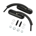Black Mini Oval Rear View Mirrors for Harley Touring Dyna Sportster (883–1200)
