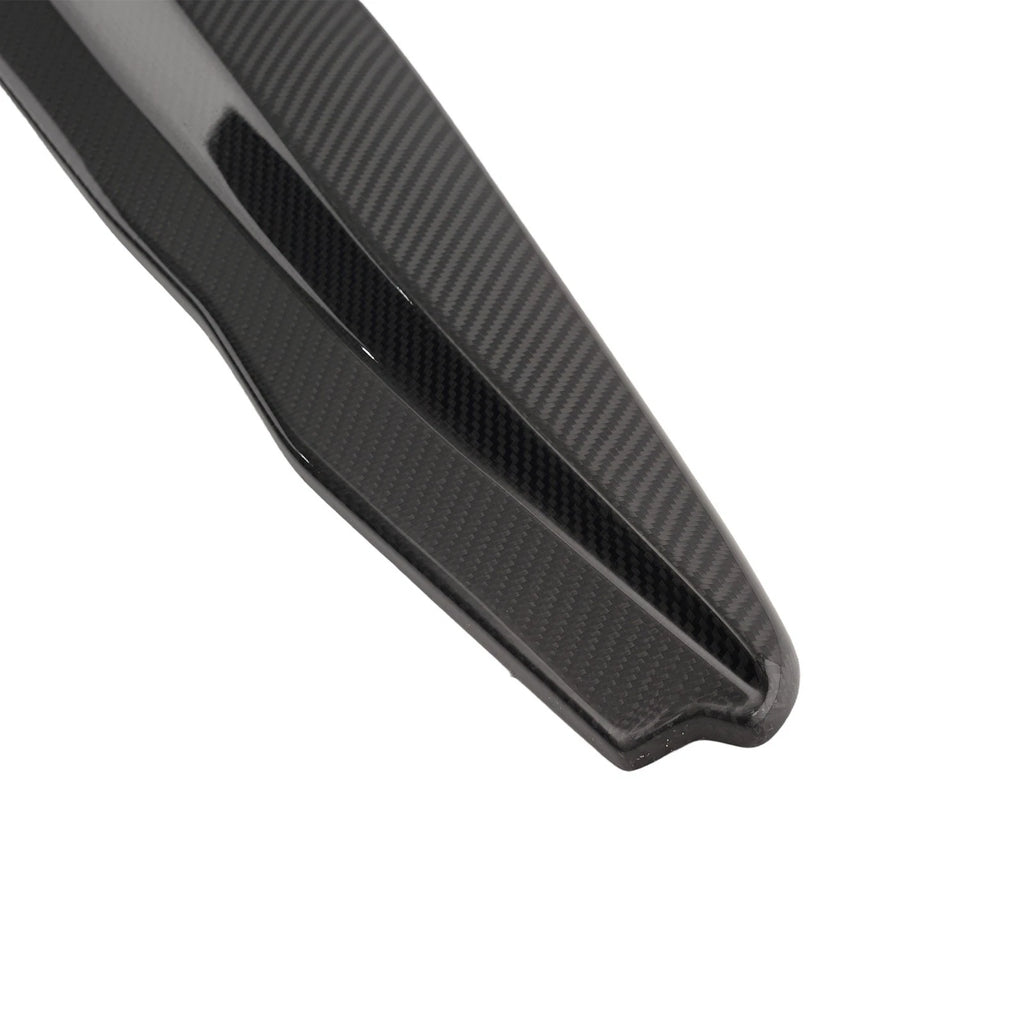 Set of 2 Side Skirt Extension Panels for Cadillac ATS-V (2016–2019) Carbon Fiber