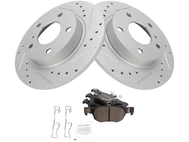 Rear Brake Pad and Rotor Kit for Mazda 3 (2019–2021) YQ948ZW