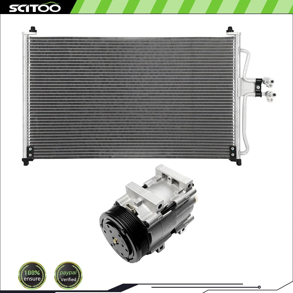 Condenser and Compressor for Ford Escape Mazda Tribute (2001–2004)