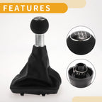 6 Speed Gear Shifter Knob with Cover for Audi A4 (2000–2008)