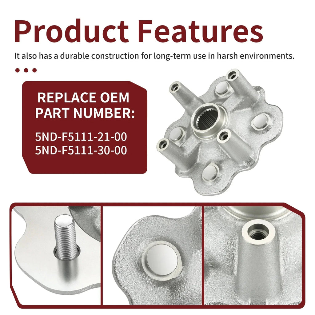 Front Left/Right Hub for Yamaha Kodiak 400 (2003–2006)