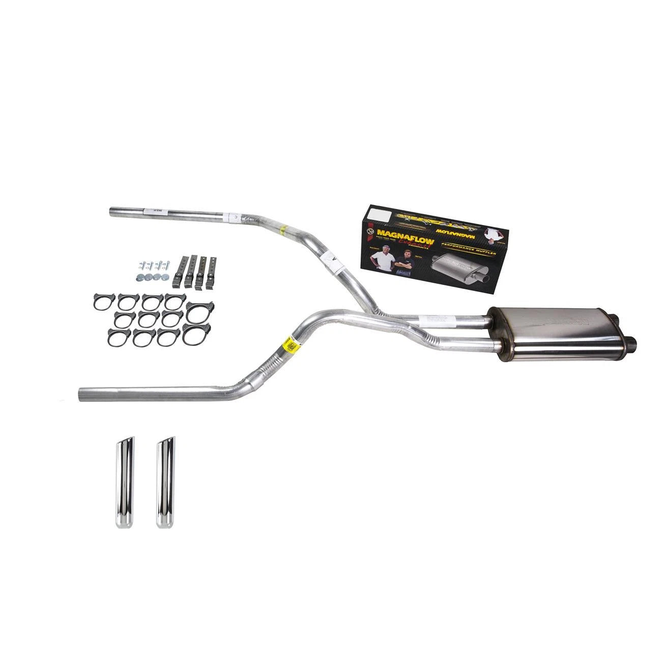 Mandrel Dual Exhaust 2.5" for Chevrolet GMC Truck 6.0L/8.1L (2001–2006)