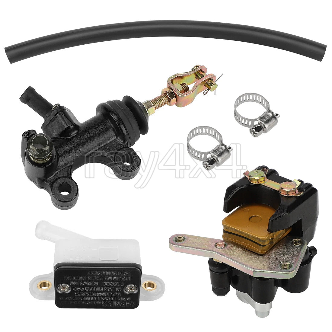 Rear Brake Master Cylinder Assy & Caliper for Honda ATC200X (1983–1985)