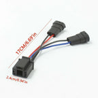 Dual Harness H9/H11 to H4 Headlight Splitter for