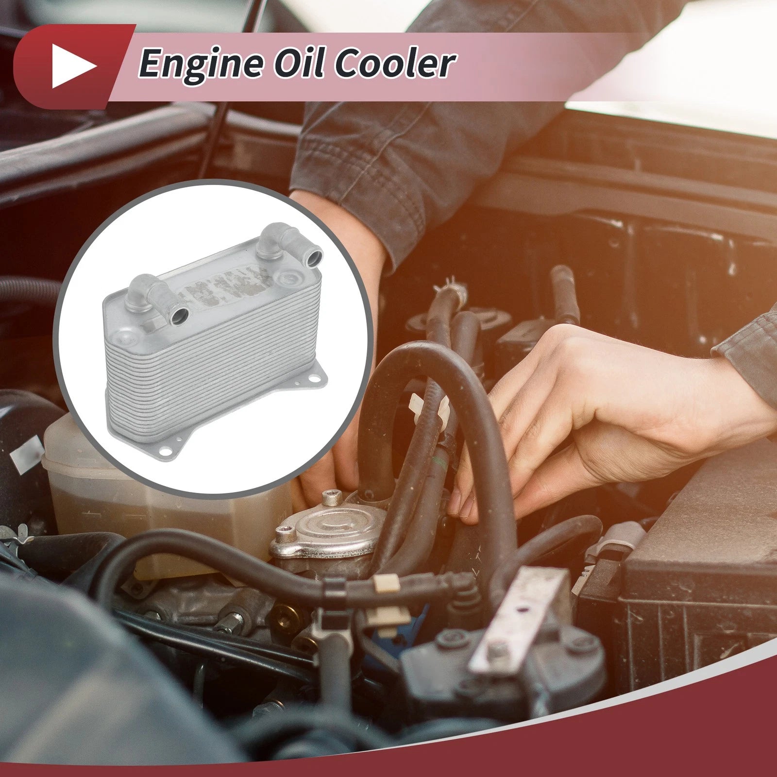 Engine Oil Cooler for Audi TT (2010–2014) No. 02E409061C