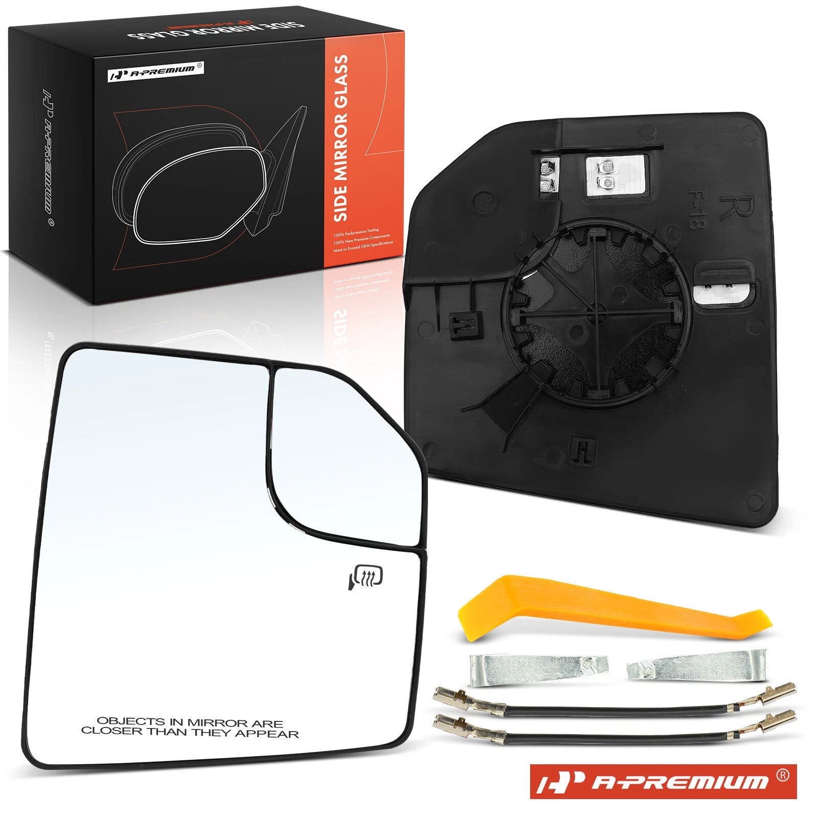 Passenger Power Mirror Glass with Spotter for Ford F-150 (2015–2020)