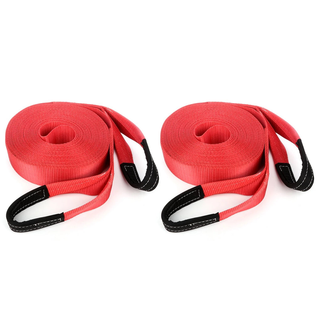 2X Tow Strap for Off-road Vehicle Recovery (17500 lbs, 65ft)
