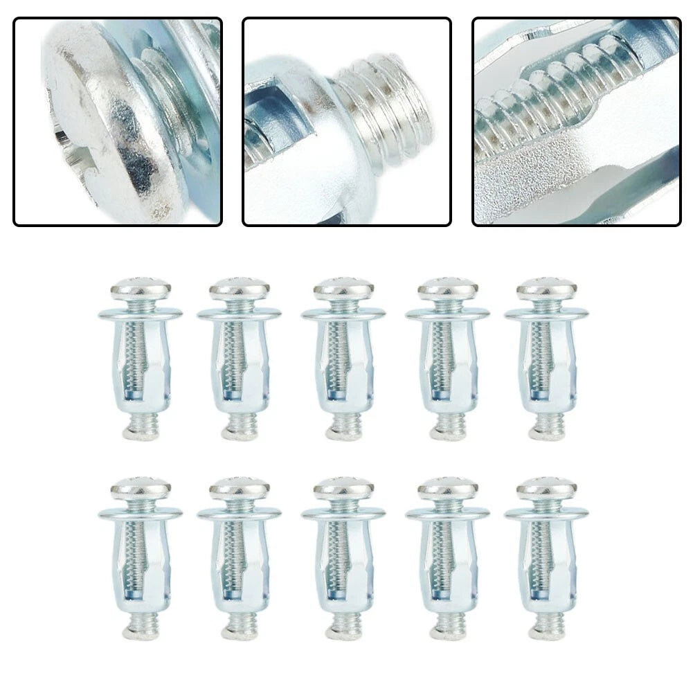 10X Metal Petal Bolt Hollow Wall Nut for Carriage Nut
