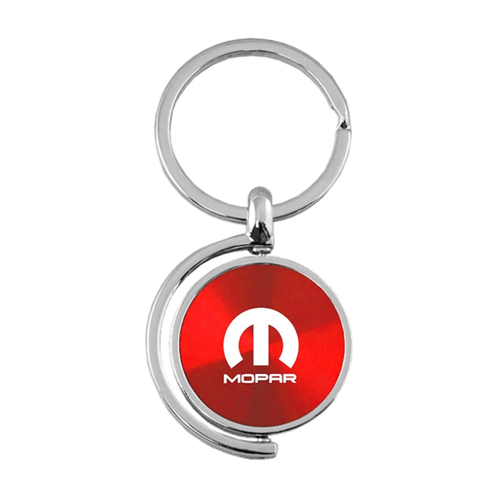 Logo on Red Spinner Keychain - Officially Licensed for Mopar Vehicles