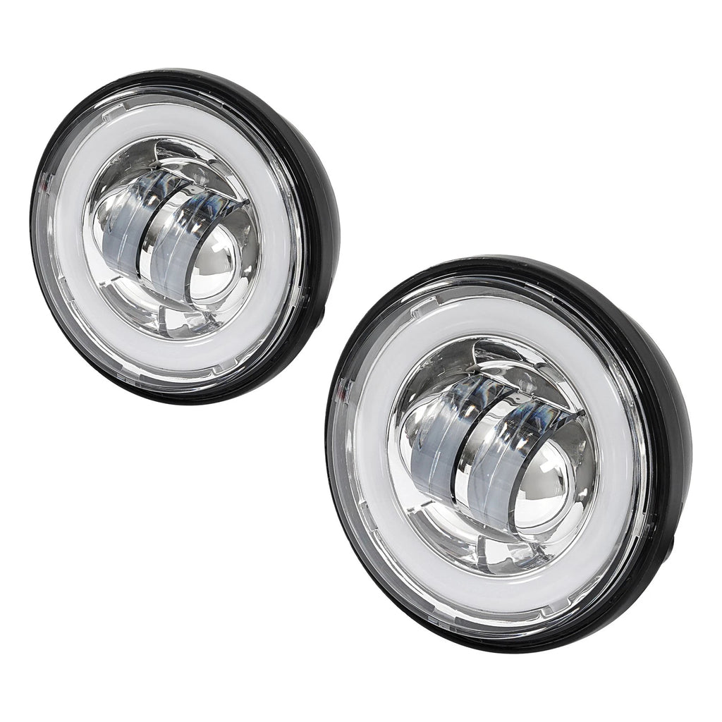 4.5" LED Fog Light for Harley Touring Street Glide Road King (1994–Present)
