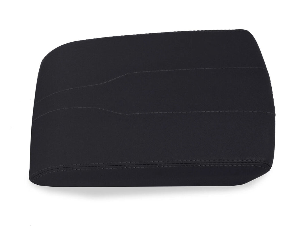 Console Lid Armrest Cover for Chevrolet Traverse (2018–2020) Black PVC Leather
