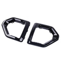 Gloss Black Front Fog Lamp Outer Bezel Cover for GMC Sierra (2019–2021)